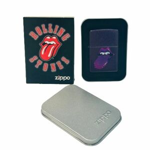 【Zippo/ジッポー】オイルライター 未使用品 ROLLING STONES/ローリングストーンズ パープル★45522A