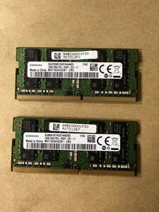 32GB #176# UNG SUBOA1074337446283 PC4 - 2400T - SE1-11 In China M471A2K43CB1-CRC 16GBx2枚