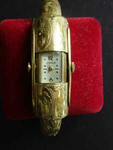 ジャンク高級時計　gubelin ギュベリン　ハングル　手巻　腕時計　　ビンテージ　　希少品