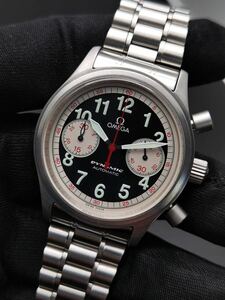 中古美品 オメガ ダイナミック クロノグラフ タルガ フローリオ限定 5241.51 SS Dynamic Chronograph メンズ ブラック 腕時計