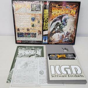 KT0429-227□PC-98 ソフト 異次元ソフト 覇邪の封印 カセット 箱・取説 PCゲーム 汚れ有 動作未確認 ジャンク 