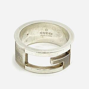 GUCCI グッチ Gリング AG925 指輪 シルバー サイズ9号 重量約7.0g アクセサリー