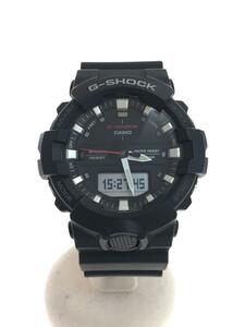 CASIO◆クォーツ腕時計・G-SHOCK/デジアナ/ラバー/SLV/BLK