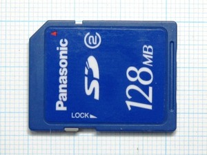 ★Panasonic ＳＤメモリーカード １２８ＭＢ 中古★送料６３円～