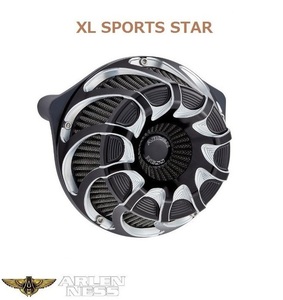 Arlen Ness・XL スポーツスター・DRIFT エアクリーナー・ブラック　18-985・1010-2450　ハーレー