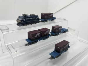 Zショーティー 動力化 EF66 動作確認済 コキ5両 まとめ まとめて ジャンク パンタ破損 1円〜