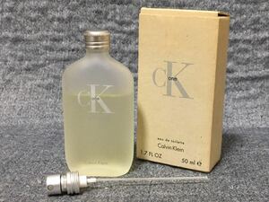 G4D394◆ カルバンクライン Klein Calvin シーケーワン CK one オードトワレ EDT 香水 50mL