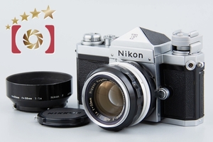 【中古】Nikon ニコン F アイレベル 前期 シルバー + NIKKOR-S Auto 50mm f/1.4