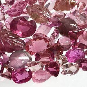 (天然ピンクトルマリンおまとめ50ct)a ルース 裸石 宝石 ジュエリー jewerly pink tourmaline i