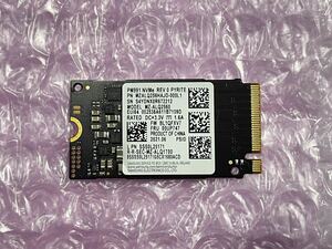 未使用に近い SAMSUNG PM991 MZ-ALQ2560 256GB SSD NVMe 2242 M.2