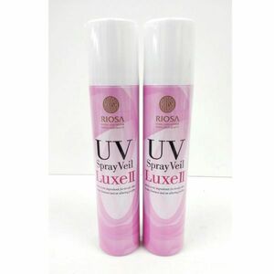 送料無料 未使用 リオッサ UV Spray Veil スプレイ ヴェール LuxeⅡ 2本セット スポンジパフ付①