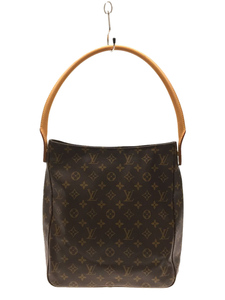 LOUIS VUITTON◆ルーピング_モノグラム_BRW/PVC/BRW