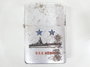 1953 ～ 1955年製 ZIPPO ジッポ U.S.S. MIDWAY ミッドウェイ アメリカ海軍 50