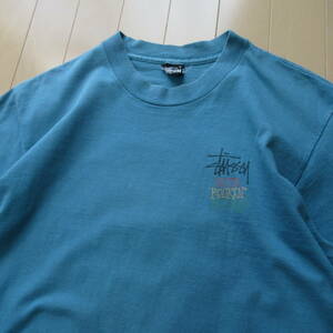 ★即決送込★レア色 L 80s USA製 STUSSY ラスタマン old oldstussy オールド ステューシー s m l x 90s T shirt Tee 半袖 Tシャツ skate