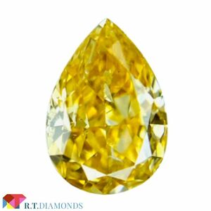 FANCY VIVID YELLOW ORANGE 0.304ct PS/RT2225/CGL