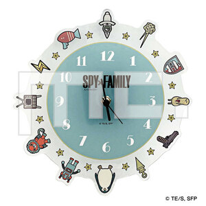 アクリル壁掛け時計 SPY×FAMILY スパイファミリー アーニャ ロイド ヨル グッズ 新品未使用