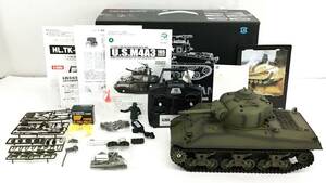 通電OK HENG LONG 1/16 M4A3 SHERMAN 105mm 戦車 ラジコン プロポ 軍用車両 シャーマン ヘンロン 玩具 おもちゃ