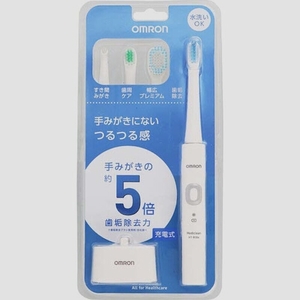 送料無料★オムロン 音波式電動歯ブラシ 充電式 HT-B304-W ホワイト
