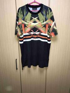 正規 14SS GIVENCHY ジバンシー ジバンシィ 極楽蝶花 ストレリチア コロンビアンフィット Tシャツ 黒 M 14S 7313 651