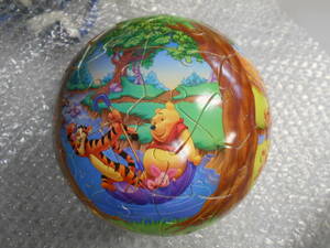 3D球体パズル ディズニー 60ラージピース プーさんの四季 直径約15.2cm 完成品