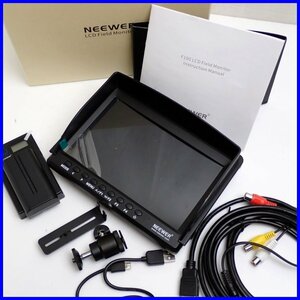 ★NEEWER F100 7インチ 4K HDMI カメラフィールドモニター/薄型/バッテリー・充電器・ケーブル類付属/動作品&1984300002