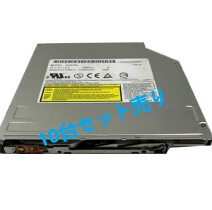 【中古パーツ】複数在庫 スロットイン DVDマルチドライブ 厚さ12.7mm SATA RW■Panasonic DVD UJ875A ベゼル無し 10台セット売り