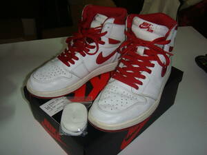 ☆AIR JORDAN 1☆RETRO☆HIGH☆OG☆白х赤メタリック☆復刻モデル！☆555088-103☆