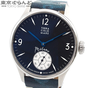 101720571 1円 テッラ・チエロ・マーレ TERRA CIELO MARE ミラノ クラッシック TC7005STA3PA ブラック SS 腕時計 メンズ 手巻き