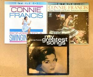 ■※JKT傷み有含む■Connie Francis(コニー・フランシス) LPレコード3枚セット! My Greatest Songs/Songs To A Swinging Band etc