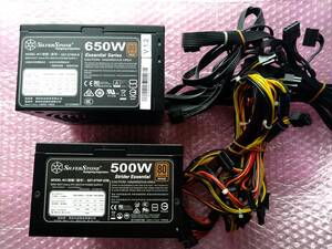 SILVERSTONE SST-ET650-B/80PLUS BRONZE、SST-ST50F-ESB 500W/80PLUS BRONZE