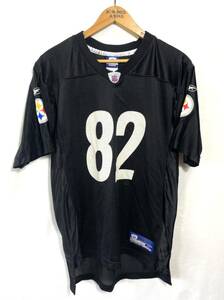 ■ 子供用 Reebok NFL Pittsburgh Steelers #82 RANDLE EL ユニフォーム Tシャツ 古着 リーボック スティーラーズ アメフト 黒 サイズXL ■