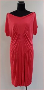 Bana8・衣類◆程度良◆LOUIS VUITTON/ヴィトン ワンピース 赤ピンク系 42