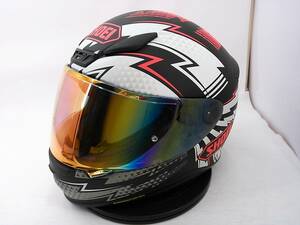 【送料無料】美品 2019年製 SHOEI ショウエイ Z-7 VARIABLE バリアブル Lサイズ ミラーシールド付き フルフェイスヘルメット