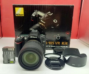 ■ Nikon D90 ボディ AF-S DX NIKKOR 18-105mm F3.5-5.6G ED レンズキット 動作確認済 デジタル一眼レフカメラ 付属品 ニコン