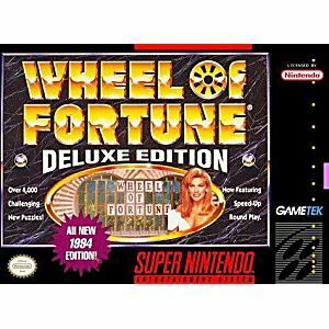 ★送料無料★北米版 スーパーファミコン SNES Wheel of Fortune Deluxe Edition クイズ