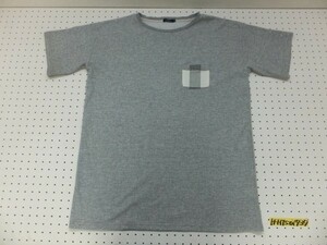 〈送料無料〉ITEMS URBAN RESEARCH アーバンリサーチ メンズ 胸ポケット 半袖Tシャツ 40 杢グレー