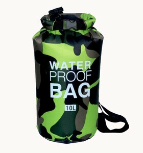 防水ショルダーバッグ プールバッグ 完全防水 男の子 女の子 大人 アウトドアバッグ 10L 海 緑 061 R35