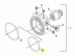 TRUST トラスト 油圧・油温センサーアタッチメント補修パーツ#5 Oリング(内径62φ) (ディーゼル車用TYPE-E・F・G)