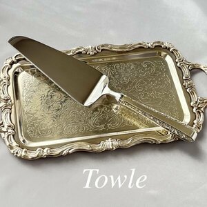 【Towle】 Candlelight ケーキサーバー【純銀ハンドル】26cm