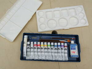 【1円～】ACRYLIC GOUACHE NICKER 絵具セット ニッカ― アクリルガッシュ　