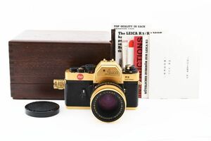 Leica R3 ELECTRONIC 100th Anniversary Gold 100周年 ゴールド Leitz Summilux-R 50mm F1.4 MF フィルムカメラ ライカ ※現状品 #3142