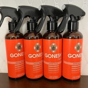 GONESH ガーネッシュ 布製品用消臭剤・芳香剤 200ml 4本セット　サンダルウッド　ファブリックリフレッシャー　クローゼット　衣替え