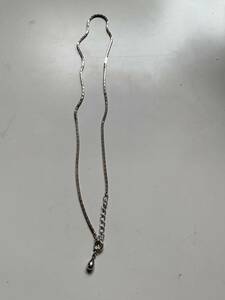 真鍮素材 シルバー ネックレス シルバーチェーンネックレス