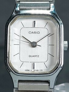 CASIO カシオ LQ-302 アナログ クォーツ 腕時計 ホワイト文字盤 メタルベルト ステンレス スモールサイズ 新品電池交換済み 動作確認済み