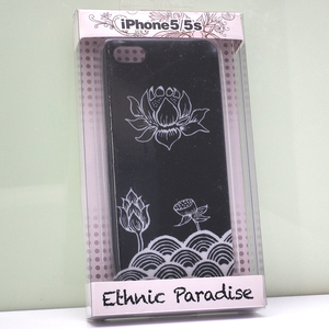 Apple iPhone SE 初代, iPhone 5s , iPhone 5 用 Ethnic Paradise ハードケース 背面ジャケット ブラック 黒 未開封品 iPhoneSEケース