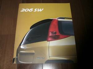 プジョー206SW　【ワゴン　2EK　2002年　カタログのみ　10ページ】XS　S16