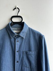 【美品】Smith & Hardy デニムシャツ メンズ 2 インディゴ 紺 日本製 スミス&ハーディー