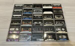 Maxell, That’s, TDK, BASF, Panasonic, DENON 録音済 カセットテープ 30本