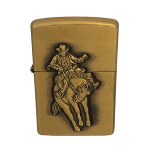 ジッポー ZIPPO USA 1999年製 マルボロ カウボーイ ロデオ オイルライター 金 ゴールド ※TP メンズ