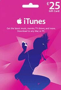 iTunes ギフトカード ￡25ポンド UK イギリス版 コード 即決